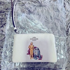 Coach Star Wars white wristlet. BNWT